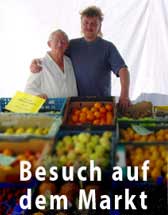 Marktstand in Plauen